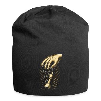 Chess player, puppet king, chess enthusiast - Jersey Beanie - black - Front