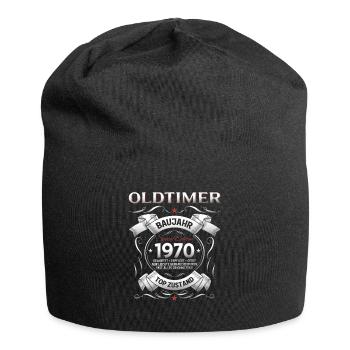 55. Geburtstag Mann Oldtimer Jahrgang 1970 - Jersey-Beanie - Schwarz - Vorne