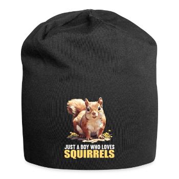 Squirrel - Jersey Beanie - black - Front
