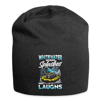 Whitewater Adventure: Where splashes on laughter - Jersey Beanie - black - Front
