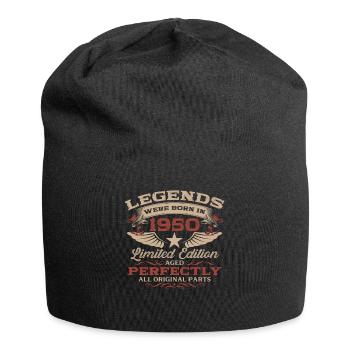75ème Anniversaire Homme Légende Millésime Années 1950 - Bonnet en jersey - noir - Devant