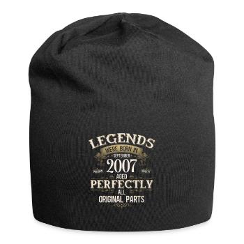 18. Geburtstag Geschenk Legende September 2007 - Jersey-Beanie - Schwarz - Vorne