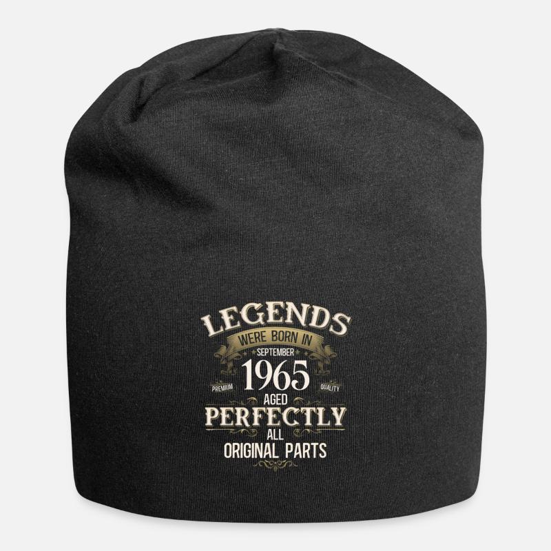 60. Geburtstag Geschenk Legende September 1965 - Jersey-Beanie - Schwarz