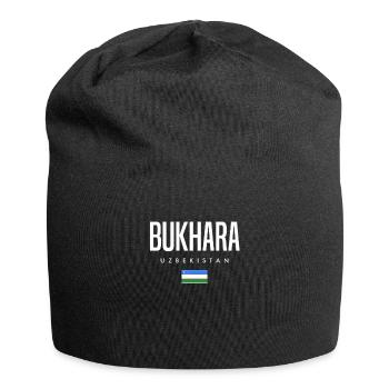 Boukhara, Ouzbékistan - Bonnet en jersey - noir - Devant