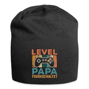 Bald Papa LEVEL PAPAFREIGESCHALTET LUSTIG - Jersey-Beanie - Schwarz - Vorne
