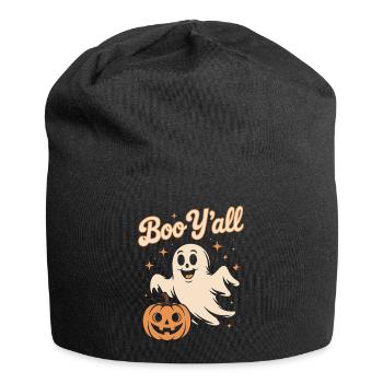 Boo Y tous Halloween Drôle Fantôme - Bonnet en jersey - noir - Devant