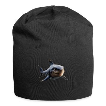 requin requin tigre requin plongeur requins mignons grand requin blanc - Bonnet en jersey - noir - Devant