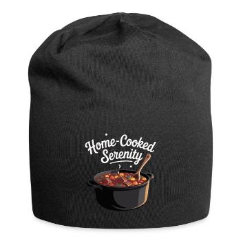 Home-Cooked Serenity Design - Jersey-Beanie - Schwarz - Vorne