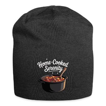 Home-Cooked Serenity Design - Jersey-Beanie - Anthrazit - Vorne