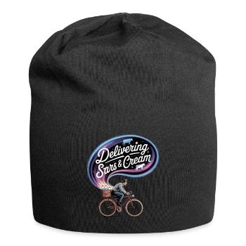 Delivering Stars & Cream Design - Jersey Beanie - black - Front