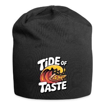 Tide of Taste Pizza Wave Design - Jersey Beanie - black - Front
