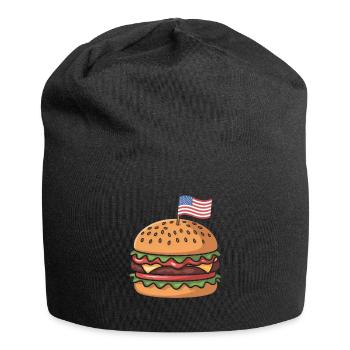  Cheeseburger Patriotic Independence Day 4th of - Jersey-Beanie - Schwarz - Vorne