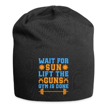 Fitness Motivation Bodybuilder Lift The Guns Gym - Jersey Beanie - black - Front
