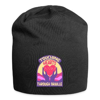 Professeur de Braille Braille Dotum - Bonnet en jersey - noir - Devant