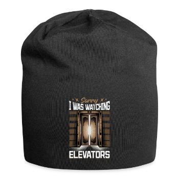 Elevator toddler & kids - Jersey Beanie - black - Front