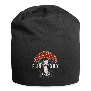 Amanite tue-mouches - Champignons - Proverbe - Bonnet en jersey - noir - Devant