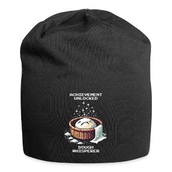 Succès débloqué : Dough Whisperer | Pain - Bonnet en jersey - noir - Devant