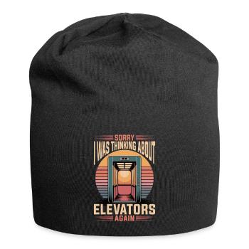 Elevator toddler & kids - Jersey Beanie - black - Front