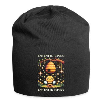 Endless lives – endless beehives | Beekeepers - Jersey Beanie - black - Front