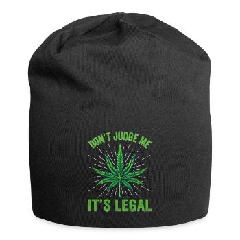 Legalisation Cannabis Leaf Illustration - Jersey Beanie - black - Front