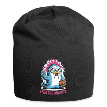Walrus Punk Rocker Halloween - Jersey Beanie - black - Front