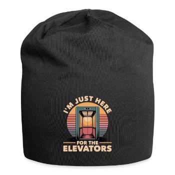 Elevator toddler & kids - Jersey Beanie - black - Front