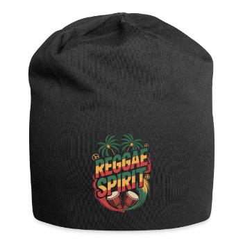  Reggae Spirit Tropische Palmen Djembe Trommeln - Bonnet en jersey - noir - Devant