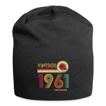 Vintage 70s Multi-Coloured Retro Design - Jersey Beanie - black - Front