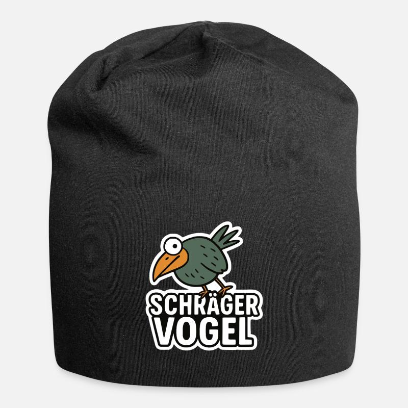 Oiseau étrange, strident et fou - Bonnet en jersey - noir