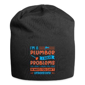 Heating Engineer Heating Construction Plumber Plumber - Jersey Beanie - black - Front