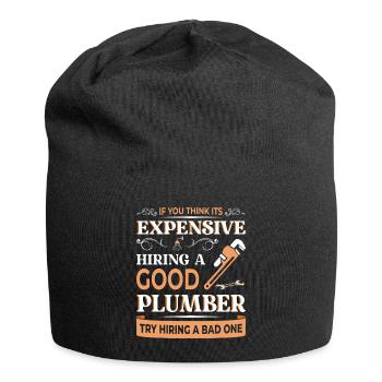 Heating Engineer Heating Construction Plumber Plumber - Jersey Beanie - black - Front
