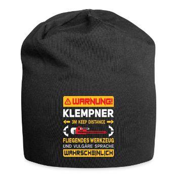 Heating Engineer Heating Construction Plumber Plumber - Jersey Beanie - black - Front