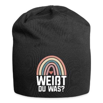 Big Sister Announcement Announcement Rainbow - Jersey Beanie - black - Front