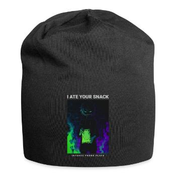 I Ate Your Snack Creepy Anime Phonk Design - Jersey Beanie - black - Front