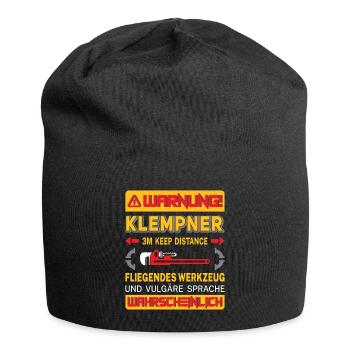 Heating Engineer Heating Construction Plumber Plumber - Jersey Beanie - black - Front