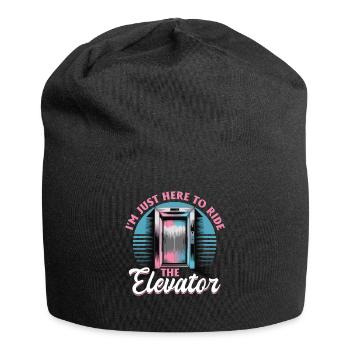 Elevator toddler & kids - Jersey Beanie - black - Front