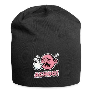 Vintage Comic Niesen Ausdruck Design - Jersey-Beanie - Schwarz - Vorne