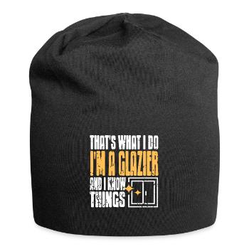 Propulsé par Glass Retro Window Worker Glazier Pride - Bonnet en jersey - noir - Devant