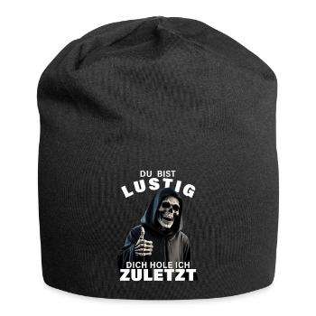 Grim Reaper disant que tu es drôle Motif de crâne - Bonnet en jersey - noir - Devant