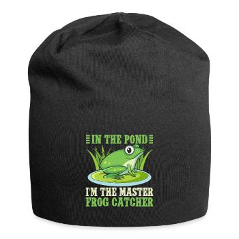 Frog Catcher In The Pond Master Catcher Frog - Jersey-Beanie - Schwarz - Vorne