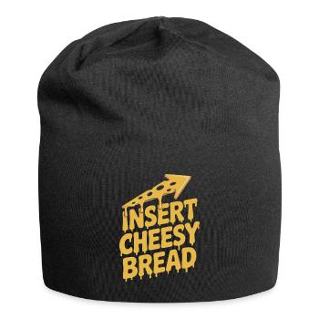 Fromage Bâtonnet de fromage Toast au fromage - Bonnet en jersey - noir - Devant