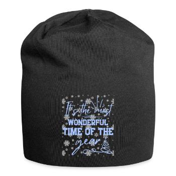 Christmas Quote Winter Vacation - Jersey Beanie - black - Front
