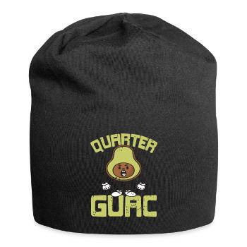 Quarter Guac Funny Avocado Meme with Attitude - Jersey-Beanie - Schwarz - Vorne
