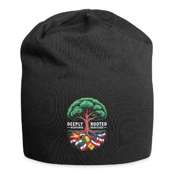 Deeply Rooted Hispanic Heritage Roots - Jersey Beanie - black - Front