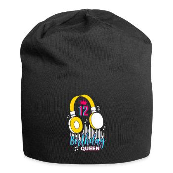 Birthday Queen 12th Birthday - Jersey Beanie - black - Front