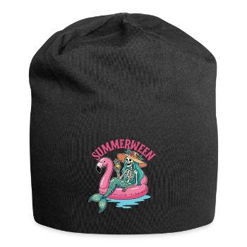 Summerween Sirène Squelette Costume Effrayant - Bonnet en jersey - noir - Devant
