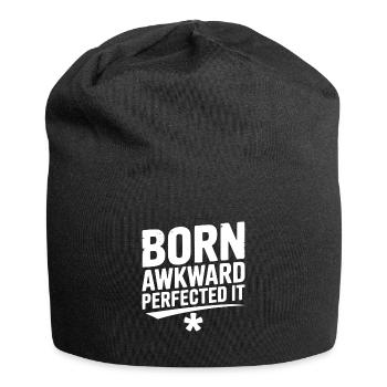 Né maladroit L’a perfectionné - Bonnet en jersey - noir - Devant