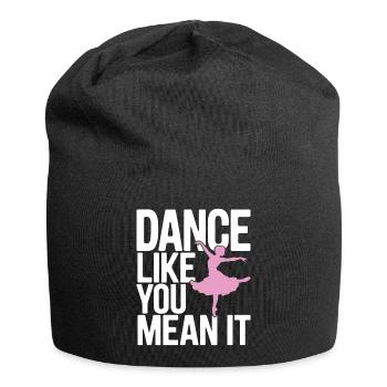 Dansez comme vous le pensez Typographie Design - Bonnet en jersey - noir - Devant