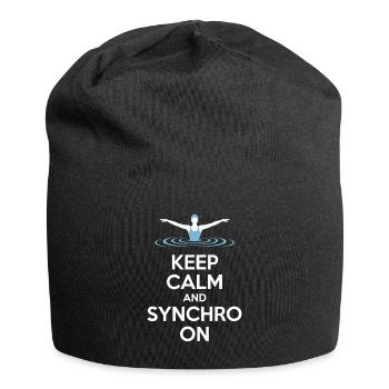 Synchronschwimmen Kunstschwimmen Wassersport - Jersey-Beanie - Schwarz - Vorne