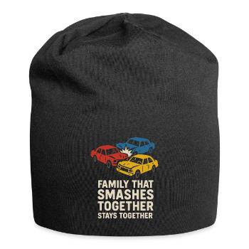 Demolition Derby Fan Pit Crew Crash Driver Fair - Jersey-Beanie - Schwarz - Vorne